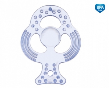Прорезыватель мягкий, прозрачный Canpol арт. 9/501, 0+ мес., дерево — голубой