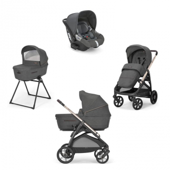 Коляска 3 в 1 Inglesina Aptica (DRW I-Size) с подставкой под люльку Stand Up — Velvet Grey