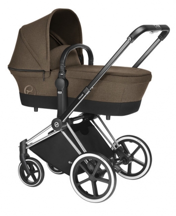 Коляска для новорожденных Cybex Priam (шасси All Terrain Matt Black) — Cashmere Beige
