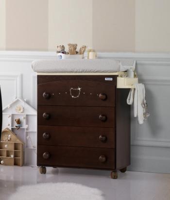 Пеленальный комод Micuna Valeria Luxe B-1674 — Chocolate