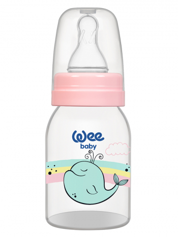 Бутылочка для кормления с силиконовой соской р-р 1, арт. 851 WeeBaby Classic, 125 мл — Кит