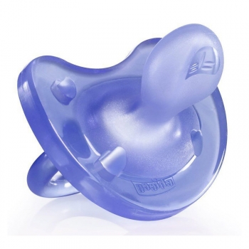Пустышка Chicco Physio Soft, 1 шт., 4 мес.+, силикон — сиреневый, 310410073
