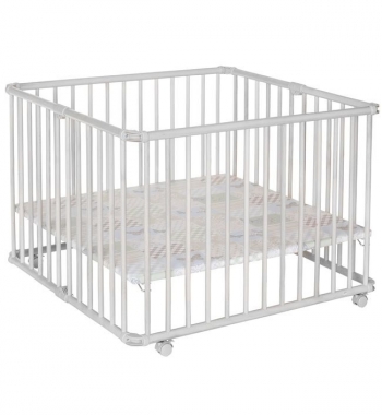 Детский манеж-кроватка Geuther Lucilee 94,5х102 — белый 04