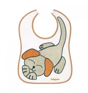 Нагрудник BabyOno Я играю на липучке — 9+