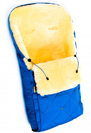 Детский меховой конверт Ramili Baby Classic — Blue