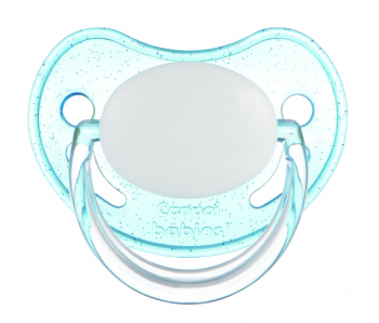 Пустышка Canpol Basic анатомическая латексная, 6-18 мес., арт. 22/426 — голубой