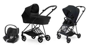 Коляска 3 в 1 Cybex MIOS (шасси Black) — Stardust Black