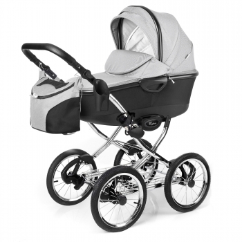 Коляска для новорожденных Esspero Classic Alu (шасси Chrome) — Steel