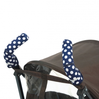 Чехлы Choopie CityGrips на ручки для коляски-трости — 367 polka-dot navy