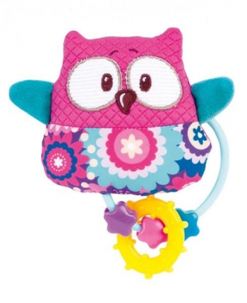 Игрушка-погремушка с прорезывателем Canpol Forest Friends арт. 68/046 — сова