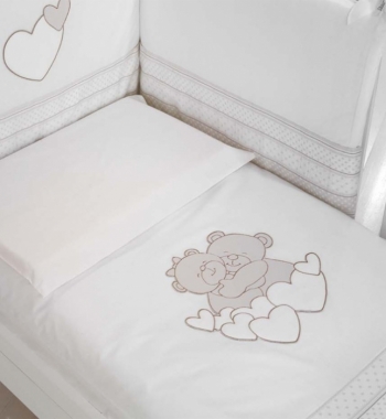 Комплект белья Baby Expert Tenerezze(4 предмета) — белый/бледно-коричневый