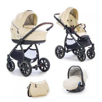 Коляска 3 в 1 Noordi Fjordi Sport — Vanilla Leather 857