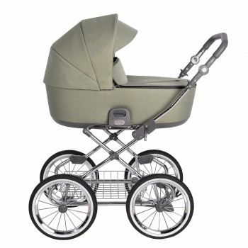 Коляска 2 в 1 Roan Bass Next Classic, d14 — Misty Mood/Chrome/руч.Серый