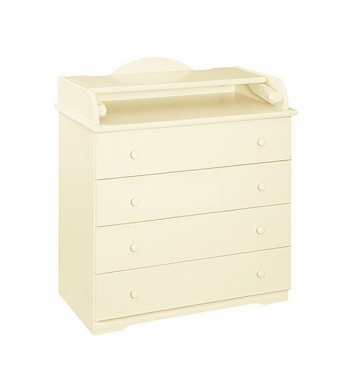 Пеленальный комод  КубаньЛесстрой АБ33.4 — слоновая кость