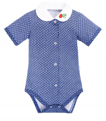 Полукомбинезон\Боди на кнопках с отлож. ворот. Веселый малыш 