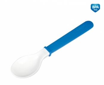 Ложка для кормления с мягким наконечником Canpol арт. 2/938, 4+ мес. — синий