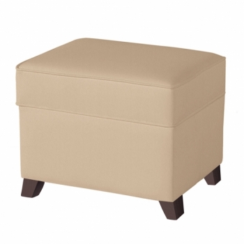 Пуфик с ящиком Micuna Foot Rest Chocolate — Beige Leatherette