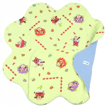 Конверт для новорожденного Ramili Light Denim Style — Green