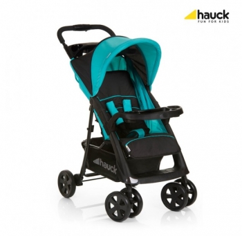 Прогулочная коляска Hauck Shopper Comfortfold — Black-Aqua