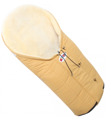 Детский конверт из медицинской овчинки «Кроха» Siberia — Deep Beige XI