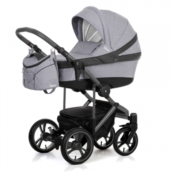 Коляска для новорожденных Esspero Denim (шасси Magic Pro Graphite) — Grey