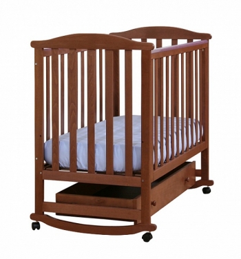 Детская кроватка Кубаньлесстрой Лютик АБ 15.1 — Махагон