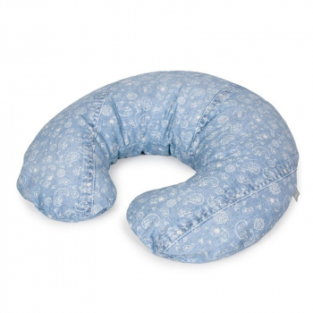 Подушка для кормления Ceba Baby Physio Mini Denim Style трикотажная — Boho blue W-702-119-592