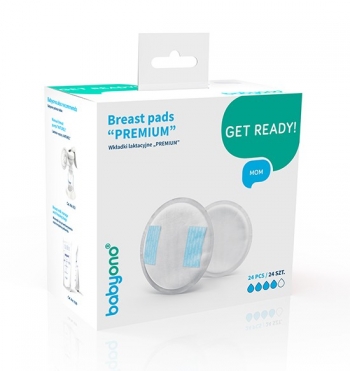 Вкладыши для бюстгалтера BabyOno Premium — 24 шт