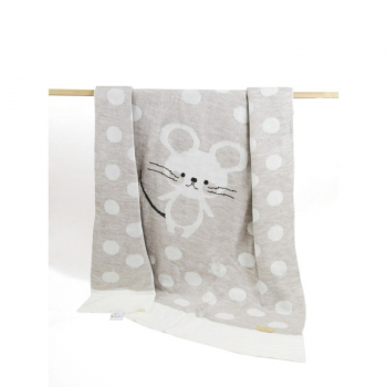 Плед Ma Licorne Petite mickey — Beige (Бежевый) 100х100см