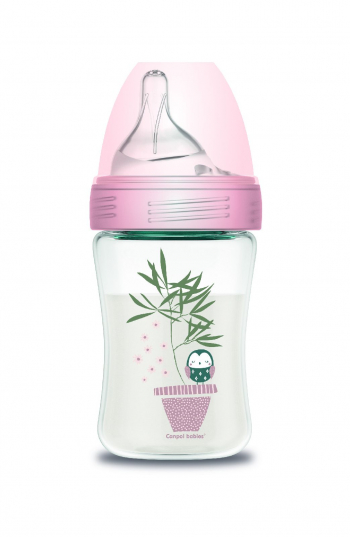 Бутылочка Canpol Haberman антикол., PP, 0 мес.+, 260 мл, арт. 1/098 — сова