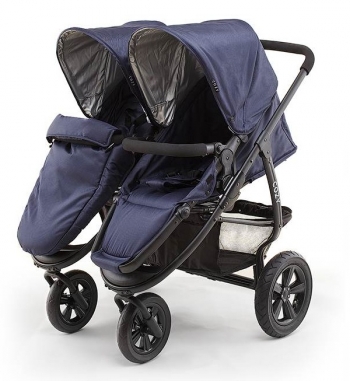 Коляска для двойни Cozy Duo — Navy