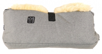 Меховая муфта для рук Kaiser Big Double — Grey Melange