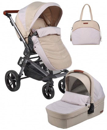 Коляска 2 в 1 Farfello Zuma Duo Comfort — ZDC-13 Бежевый
