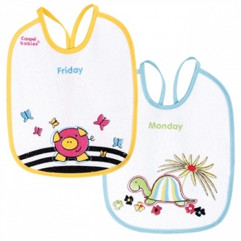 Нагрудник х/б махровый Canpol арт. 2/102, 7 шт. — голубой