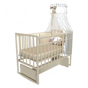 Детская кроватка ВДК "Magico mini" (маятник) — Слоновая кость