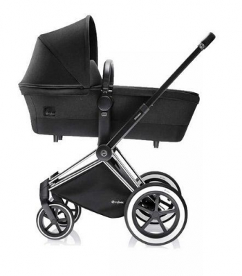 Коляска для новорожденных Cybex Priam (шасси Priam III Chrome) — Happy Black