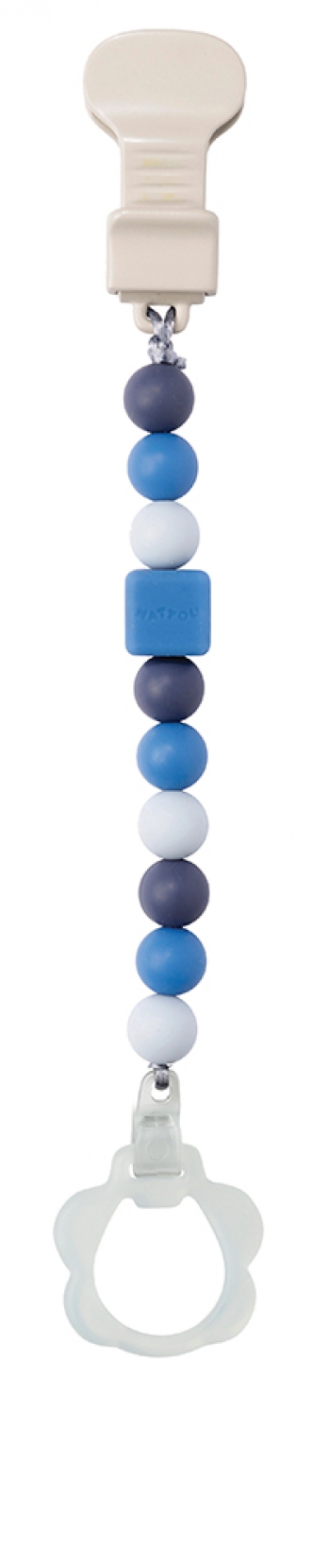 Держатель для соски Nattou Pacifinder Lapidou — blue 879286