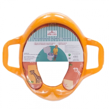 Сиденье для унитаза Baby Care c ручками детское РМ 258 — Жёлтый