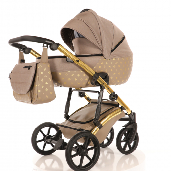 Коляска 2 в 1 TAKO LARET IMPERIAL — TLI-02 бежевый/рама золото