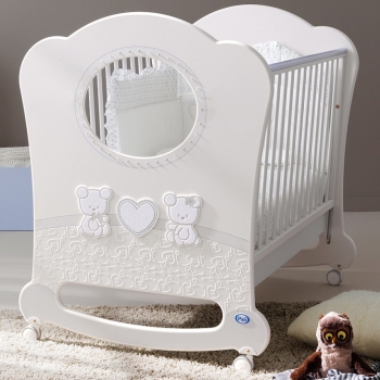 Детская кроватка Pali Smart Maison Bebe OBLO — Белый/Серый