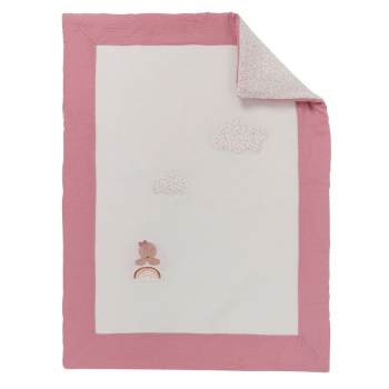 Плед 75х100 см Nattou — Sasha & Pauline Пингвин и Кролик 244336