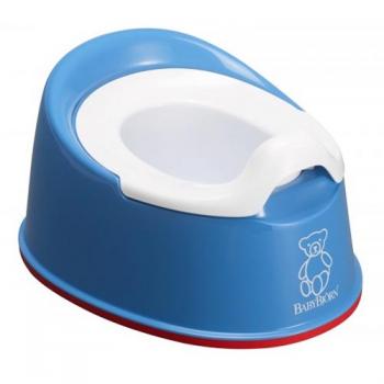 Горшок детский анатомический брызгостойкий BabyBjorn Smart — синий