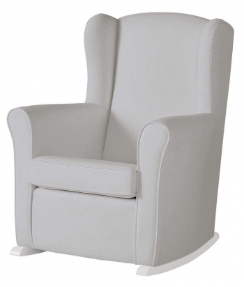 Кресло-качалка Micuna Wing/Nanny — White/Grey Leatherette