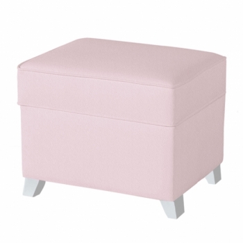 Пуфик с ящиком Micuna Foot Rest White — Pink Leatherette