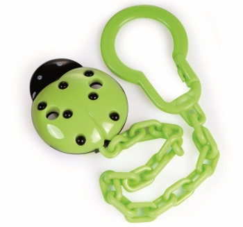 Клипса-держатель для пустышек Canpol "Божья коровка" арт. 10/873 — зеленый