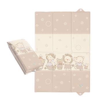 Пеленальный матрац Ceba Baby для путешествий 40х60 — Ducklings Brown