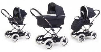 Коляска 3 в 1 Peg Perego Navetta Pop Up Chrome + Seggiolino Giro + Viaggio SL