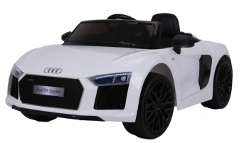 Электромобиль Farfello JJ2198 Audi R8 Spyder — белый экокожа