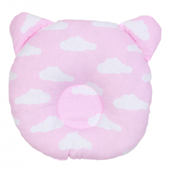 Подушки для малыша Amarobaby анатомическая облака розовый — розовый