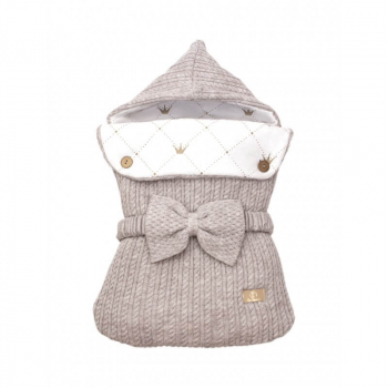 Конверт хлопковый вязаный Ma Licorne  "Fete" — Beige (Бежевый)